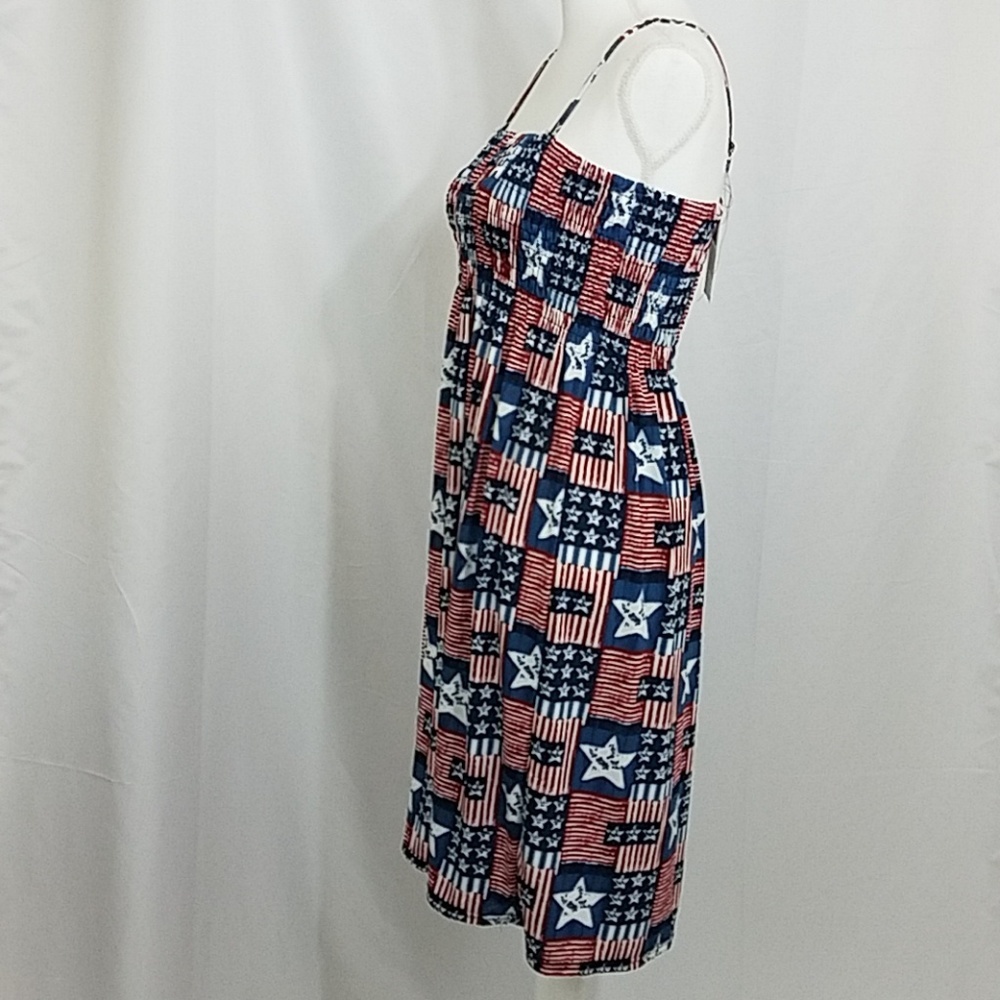 Isla Bonita Star Spangled Cover-up Dress OSFM New - Picture 2 of 8
